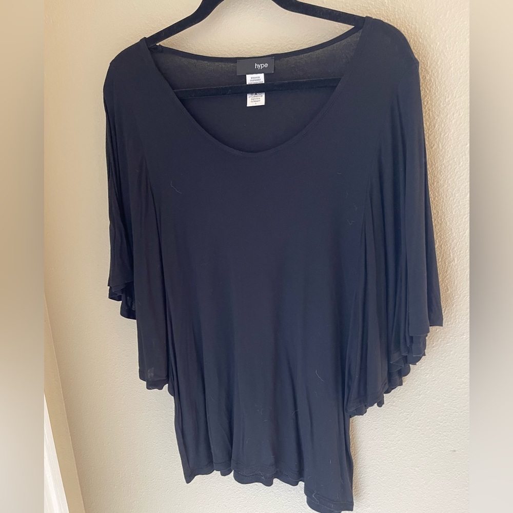 Hype flutter 3/4 sleeve top